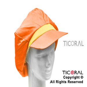 SOMBRERO BOINA FLUO CON VISERA NARANJA Y AMARILLO HS5831-2 x 1